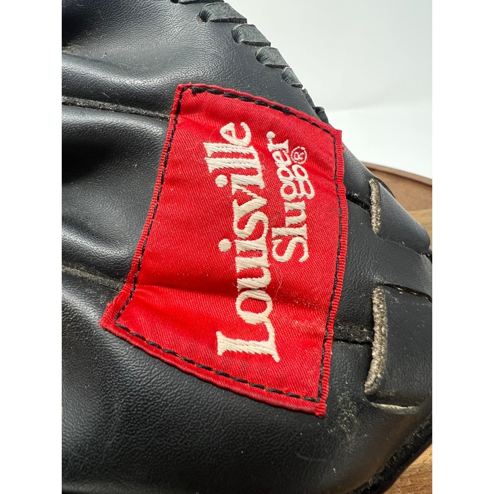 Louisville Slugger Baseball Glove Black Leather Youth Infield Outfield - Picture 9 of 9